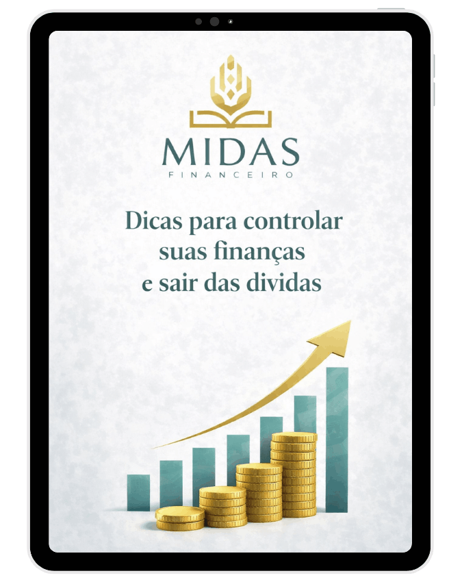 Capa do e-book: Dicas para controlar suas finanças e sair das dívidas