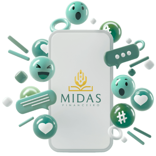 Redes sociais Midas Financeiro