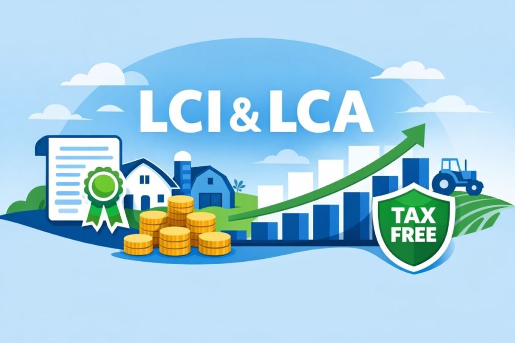 Representação de investimentos em LCI e LCA como alternativas de renda fixa com rentabilidade atrativa e isenção de imposto de renda para o investidor.