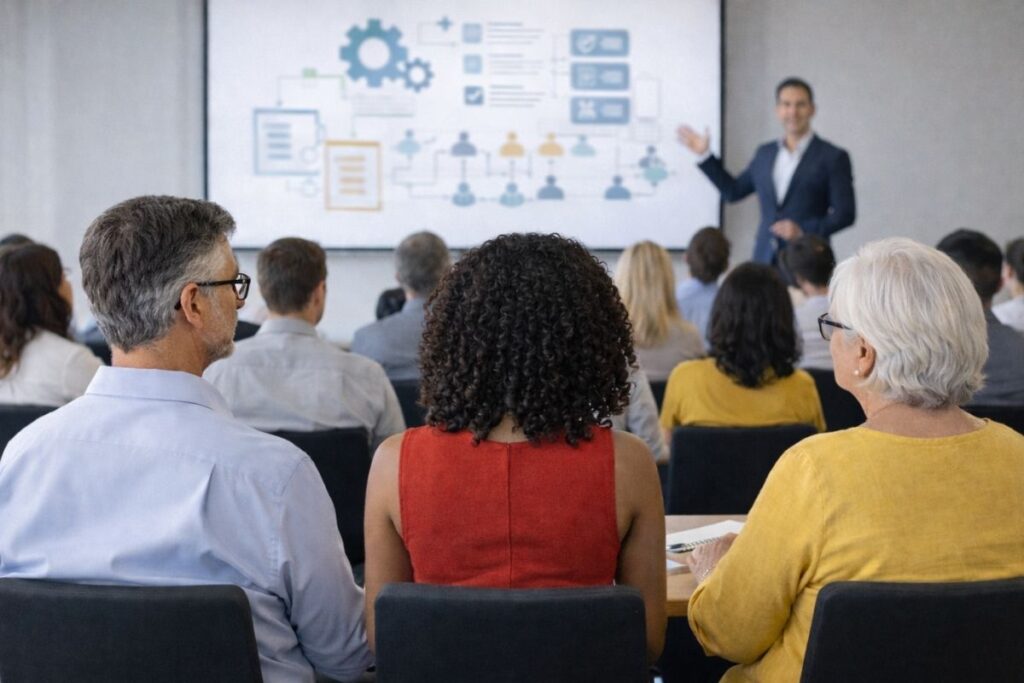 Escala de negócios com processos e sistemas.