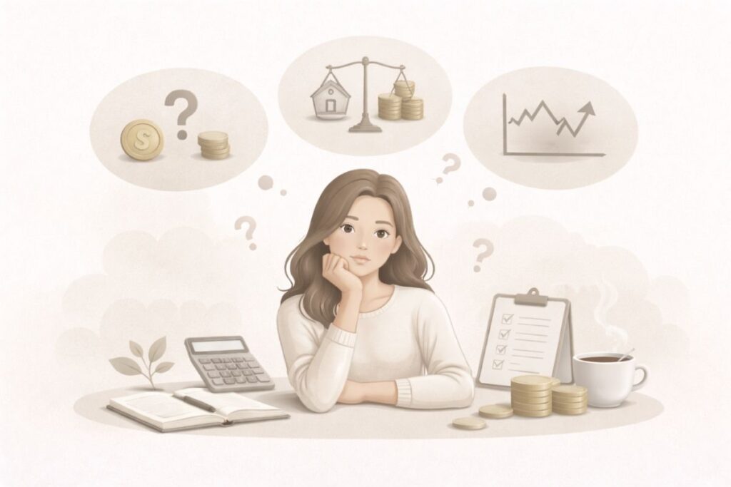 Reflexão sobre medo de investir e comportamento financeiro.